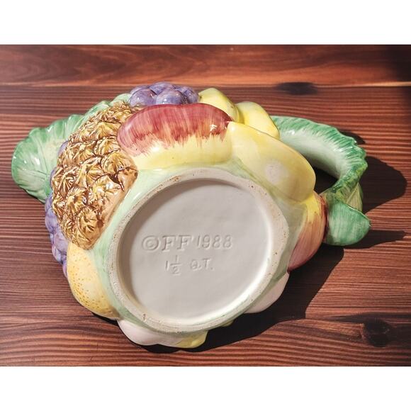 Fitz and Floyd Calypso Collection Pitcher 1.5qt Earthenware Handpainted 1988 EUC - Picture 7 of 7